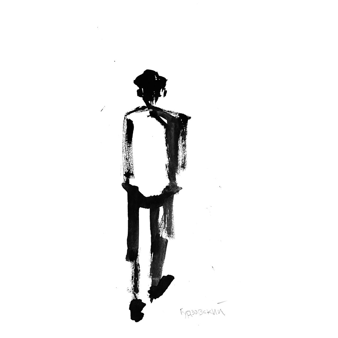 Alone man